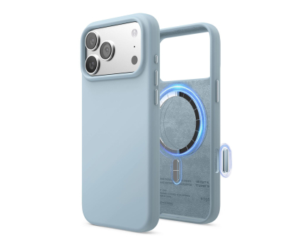 Etui do telefonów Elago Magsafe Silicon Case do iPhone 17 PRO Max Sky Blue ES17MSSC69PRO-SBL